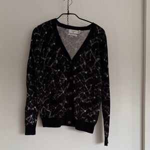 Thakoon for Target Black Patterned Cardigan